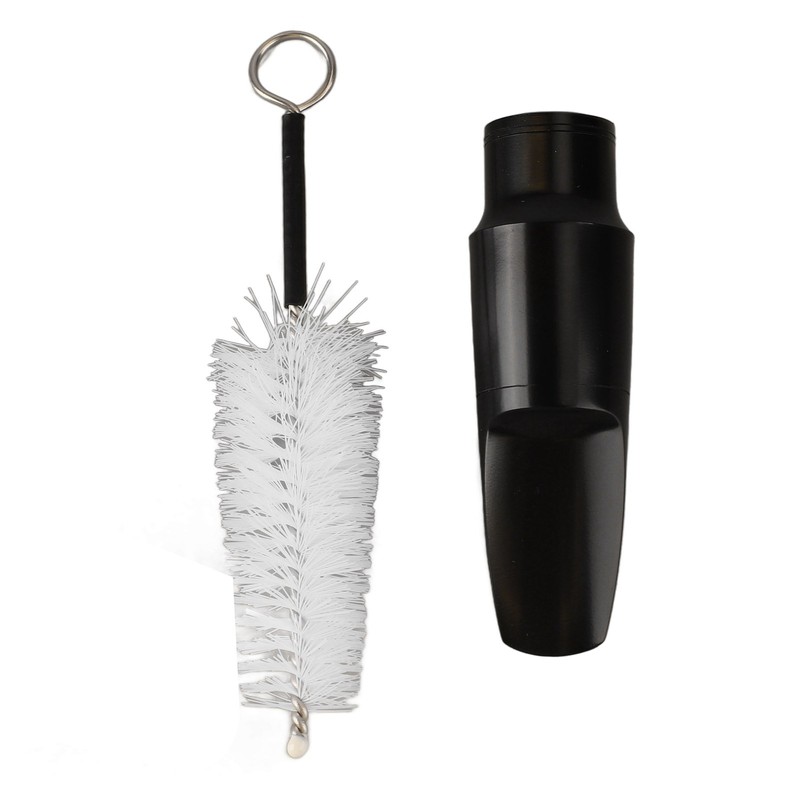 Saxophone Mouthpiece Plastic Soprano Treble Saxophone Whistle Brush Musical Instrument