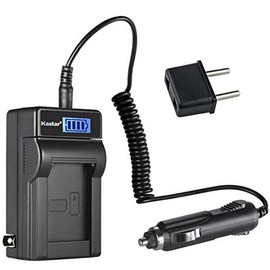 Kastar DMW-BLC12 LCD AC Battery Charger Compatible with Panasonic Lumix DMC-FZ200 FZ200, Lumix DMC-FZ300 FZ300, Lumix DMC-FZ1000 FZ1000, Lumix DMC-FZ1000 II FZ1000II, Lumix DMC-FZ2000