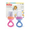 Nuby Nibbler Mesh First Soft Foods Feeder, 2pk, Pink &