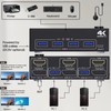 USB 3.0 Dual Monitor KVM Switch HDMI+Displayport 4K@60Hz,2K@120Hz,Camgeet 2 Monitors