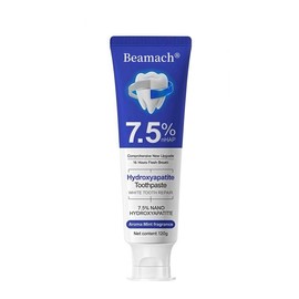 Beamach Hydroxyapatite Toothpaste 7.5% for Enamel Repair & Teeth Whitening Refreshing Flavor Fluoride-Free 4.23oz Gentle Formula for Sensitive Teeth Care:_1-pcs