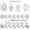 UALGL 5 Pics Photo Necklace Locket Expanding Photo Pendant Ball