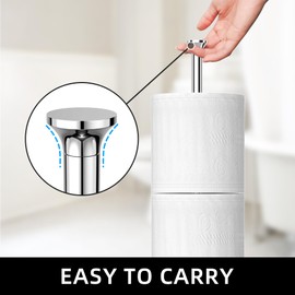 niffgaff Toilettenpapierhalterst?nder (mit Reservefunktion), freistehender Toilettenpapierhalter, Edelstahl-Toilettenpapierhalterst?nder fr die Aufbewahrung von Ersatzrollen fr Badezimmer und Toilette