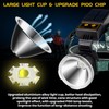 BlueYu Solar/Rechargeable Headlamps 20000 Lumens Super Bright Headlamp, 90°Adjustable 3