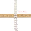 PEARLY JUN 1 Yard Rhinestone Trim Chain Sliver Applique Stringing