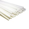 WXTWK 50 Pack Solid White Blank Flag Small Mini Plain