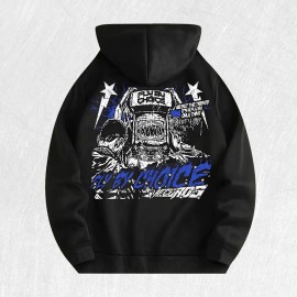 Fly by Choice Graphic Hoodie 100% Cotton US Warehouse 6 ColorsColor: Black, Size: M