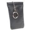 Esquire Logo Leather Key Case 8 cm, black, Formal
