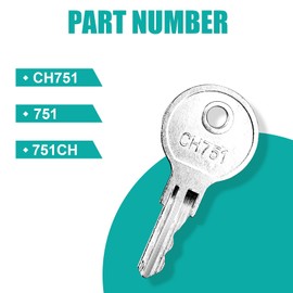 5 Pcs CH751 Key, Siapupy Universal CH751 Replacement Keys, RV Keys for Camper Door Locks, Rv Storage Locks, Campers Storage Cabinets, Door Lock T-Handles, Locks Carts Shells, Tool Boxes