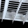4 x 8 Inch (Duct Opening) White Air Vent Cover