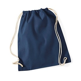 W/Mill Cotton Gymsac Colour=French Navy Size=O/S