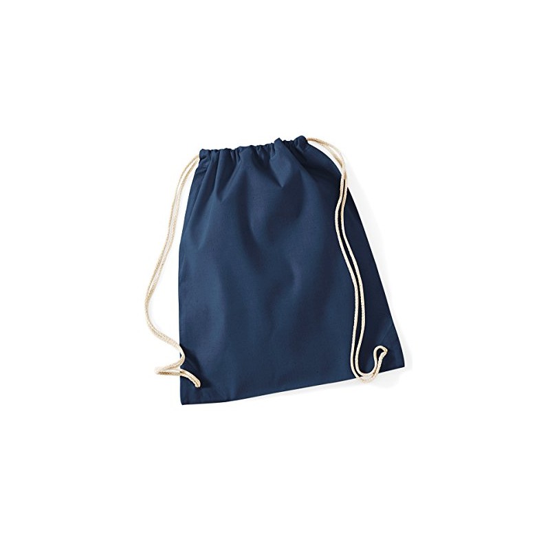 W/Mill Cotton Gymsac Colour=French Navy Size=O/S