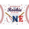 INRUI Rookie Baseball 1st Birthday Photography Backdrop 6x4FT
