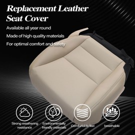 Sekeseauto Tan Replacement Driver and Passenger Side Bottom Seat Covers Compatible with Honda Accord 2013 2014 2015 2016 2017