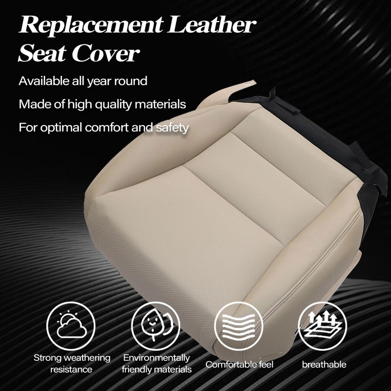Sekeseauto Tan Replacement Driver and Passenger Side Bottom Seat Covers