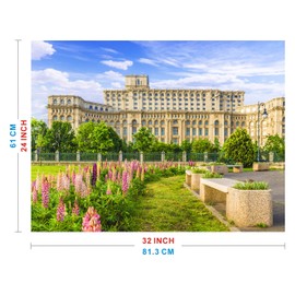 Wuundentoy Puzzles for Kids Ages 12+ - Jigsaw Puzzles Designed for Kids & Adults - Guaranteed Fun for The Entire Family - Puzzles Offers Smarter Fun for All (Parliament, Romania 1500 Pieces)