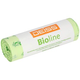 DEISS Bioline Organic Bin Liners 30 L, Compostable, Pack of 20