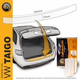 Lackschutzshop - Paint protection film suitable for VW Taigo for Volkswagen TAIGO (type CS from '21) - bumper protection scratch protection with installation tool squeegee transparent 150µm