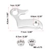 X AUTOHAUX 2pcs Bicycle Rear Derailleur Hanger Extender Bike Frame