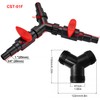 EXLECO Y-Distributor for Pond Hose Y-Manifold Stepped Spout 20/25mm (3/4"1")