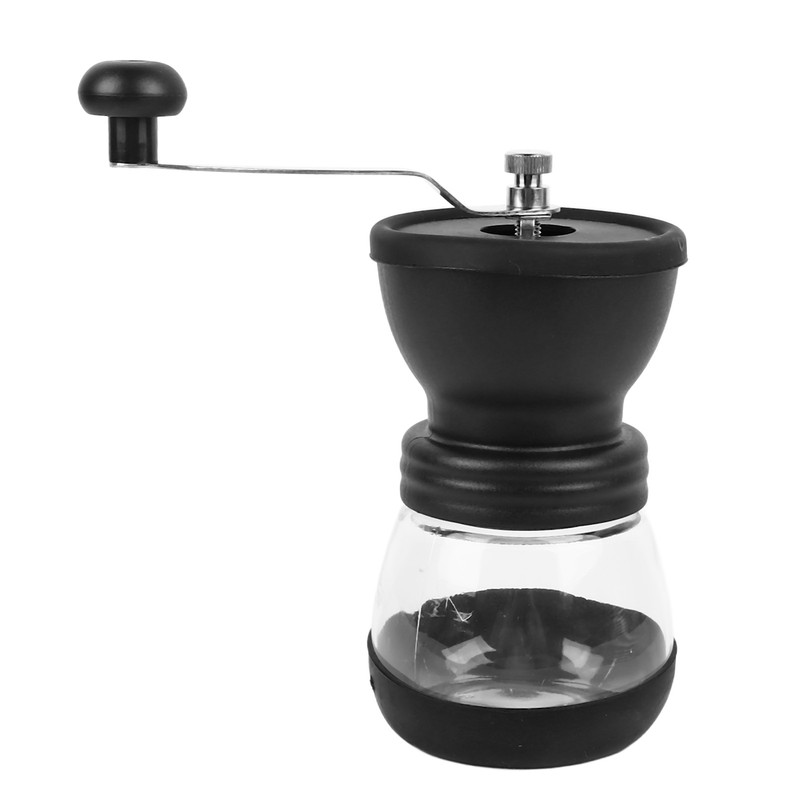 Manual Coffee Bean Grinder Portable Stainless Steel Silicone Easy to