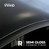 VViViD Black True R Carbon Fiber Vinyl Wrap Roll with