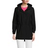 Lands' End Womens Packable Waterproof Raincoat Black Plus 2x