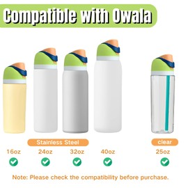 Replacement Lid Compatible with Owala Freesip, One Button Water Bottle Top Replacement Cap No Leakage Replacement Accessory Compatible with Owala Cup 16oz 24oz 32oz 40oz