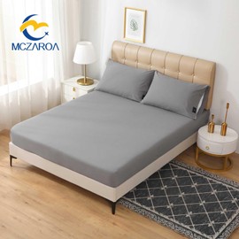 Grounding Sheets King Size, 20% Silver Fiber + 80% Organic Cotton, Conductive Fitted Grounded Bed Sheet with Deep Pocket for Bed & Sleeping (Gray, 78"x80"x15")