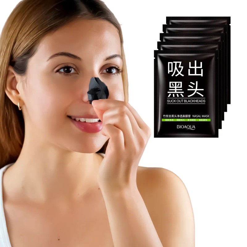 🔥 5 pzs mascarilla nasal para puntos negros y espinillas