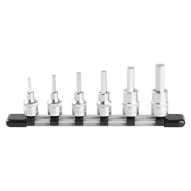 Tone Hexagon Socket Set (with Holder) HH306, 3/8 inches (9.5 mm) Connector, Contents: 6 Pieces
