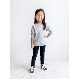 Colored Organics - Organic Cotton Long Sleeve Pullover Baby & Toddler Sweatshirt - Heather Grey - 6-12M