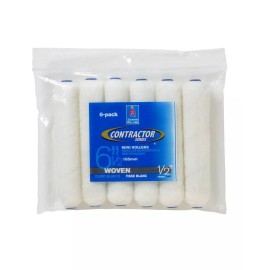 Sherwin-Williams NEW Sherwin Williams Woven Mini Rollers 6 Pack 6 1/2"  Long With 1/2" Nap