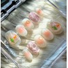 Fish Tank Peach Bung[Handmade Nail Tip] - Round / 어항
