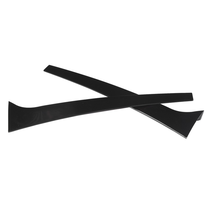 2PCS Rear Window Side Trim Gloss Black ABS Replacement for