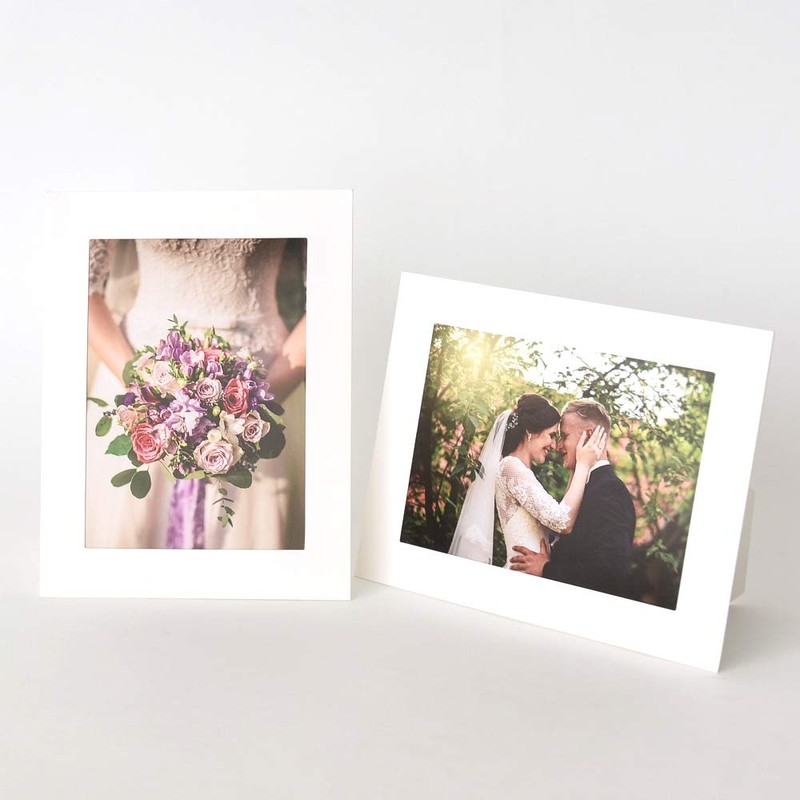 Monolike Standing Paper Photo Frame White 5x7 Inch Standing Paper