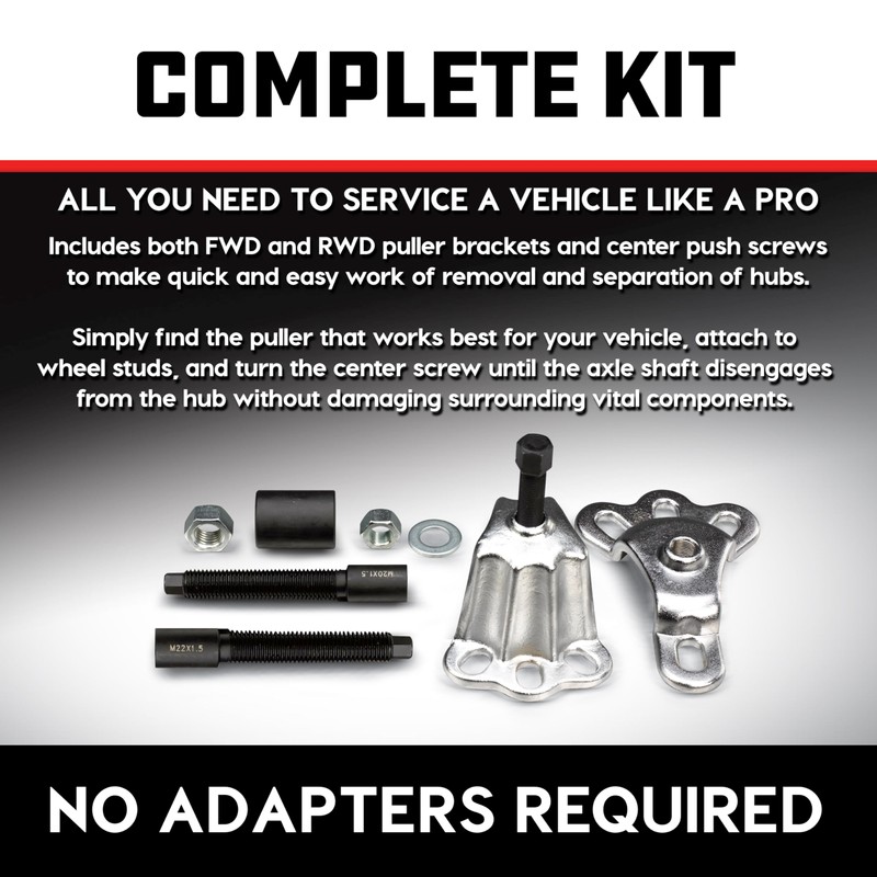 Powerbuilt Master Hub Puller Tool Set, Remove and Install Car