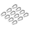 PATIKIL M10 Stainless Steel Thimble 12pcs Wire Rope Thimble for