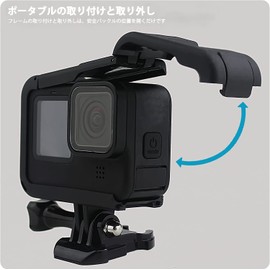 FitStill GoPro Hero12/11/10/9 フレームタイプのカメラ保護アクセサリー カメラフレーム サイドカバーとレンズカバー付き コールドシューアダプターと互換性があります