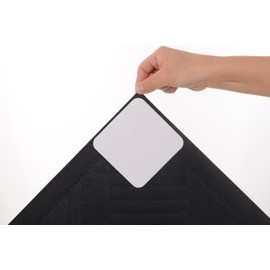 Hot Stocks Market Rug Pad Gripper Carpet Tape - 4 Pcs Non Slip Pads Corners for Hardwood Floors, Tile, Wood - No Damage Installation - Reusable Washable Double Sided No Skid Adhesive Stickers