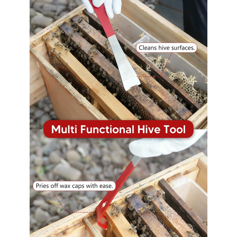 Duseu 2PCS Stainless Steel Bee Hive Tool - Beekeeping Supplies