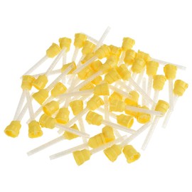 Dpofirs 50 Puntas De Impresión Dentales Intraorales, Campos Dentales Desechables, Grapas Dentales, Puntas De Mezcla De Silicona Desechables De 70 mm 4,2 mm 1: 1