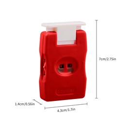 Tabanzhe Crochet Stitch Row Counter - Mini Handheld Knitting Stitch Marker Counter for Sweater Needle Knitting Tools, Manual Counting DIY Crafts, Home & Travel (Red)