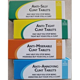 Joke Pill Boxes Gift Set of 4 Fun Prank Medication Party Gifts Fill with Your Own Treats The Ultimate C Collection