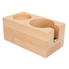 Wooden Coffee Tamper Station Stable Prevent Slip Coffee Tamper Holder