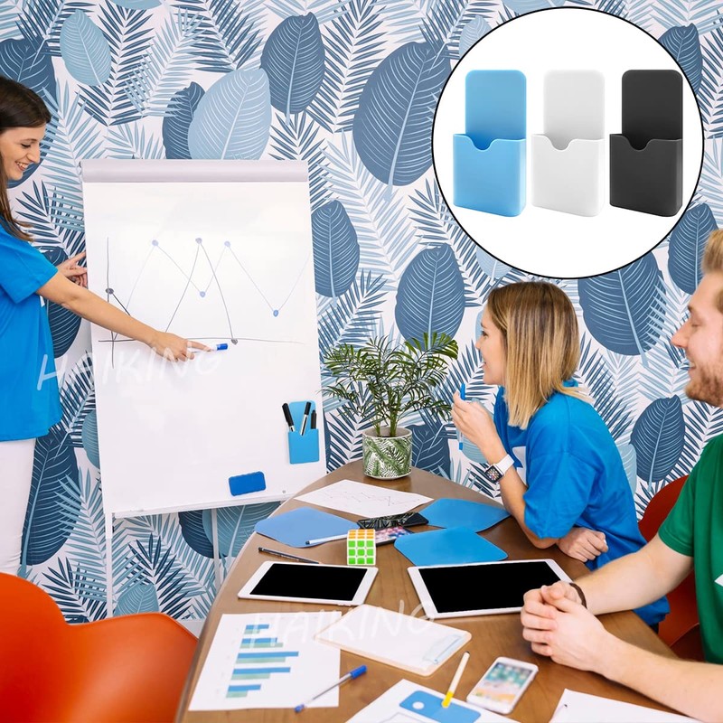Magnetic Pen Holder, 3 Pcs White Board Marker Holders for