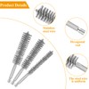 8 PCS Stainless Steel Wire Bore Brushes, Wire Brush Set
