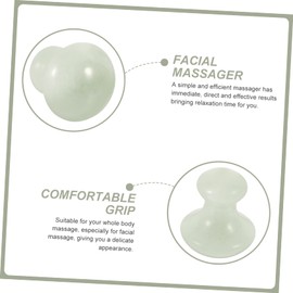 Baluue 1pc Mushroom-shaped Scraping for Facial Care Natural Gua Tool for Relaxation and Muscle Relief Circulation and Improves Skin Health Green