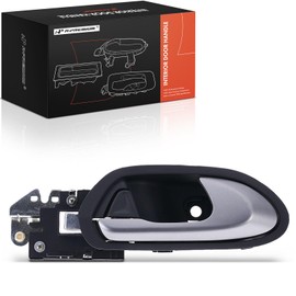 A-Premium Rear Right Passenger Side Interior Door Handle Compatible with Honda Civic 2006-2011, Sedan, Gray Housing with Silver Lever, Replace# 72620-SNE-A21ZA, 72620-SNA-A21ZB