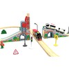 Wooden Train Track Accessories Wood Train Lifting Bridge for Railroad